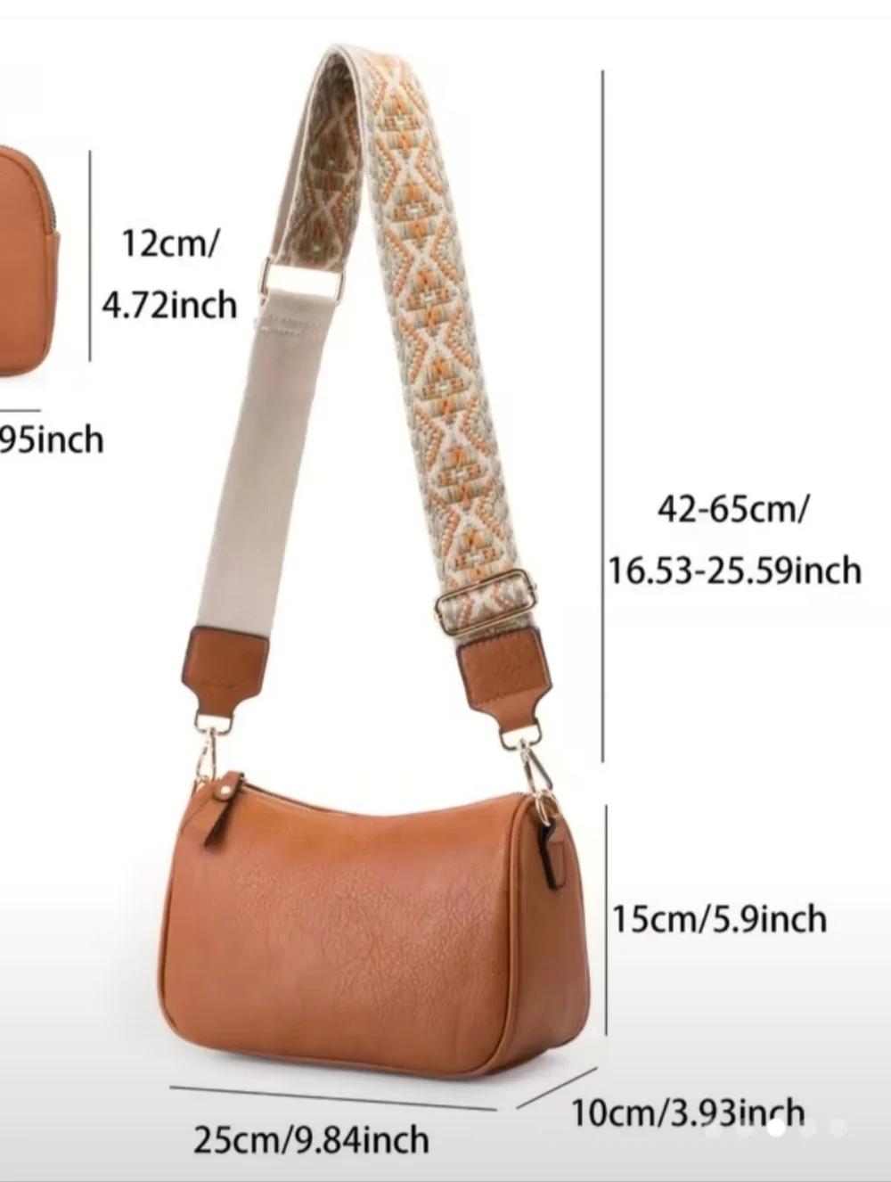 Bohemian-style crossbody bag